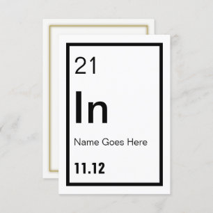 Convite de festas Químico Personalizável