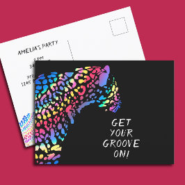 Convite de festas Rainbow Jaguar