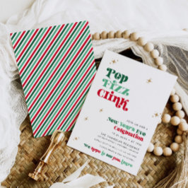 Convite de festas Retro Boho de Ano Novo