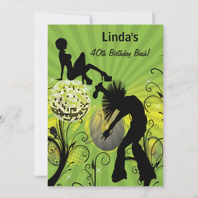 convite de festas retrô totalmente anos 80 (Frente)