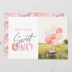 convite de festas rosquinha doce de um primeiro an