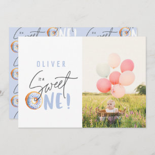 convite de festas rosquinha doce de um primeiro an