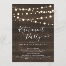 Convite de festas Rústico