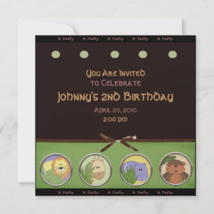 Convite de festas Selva