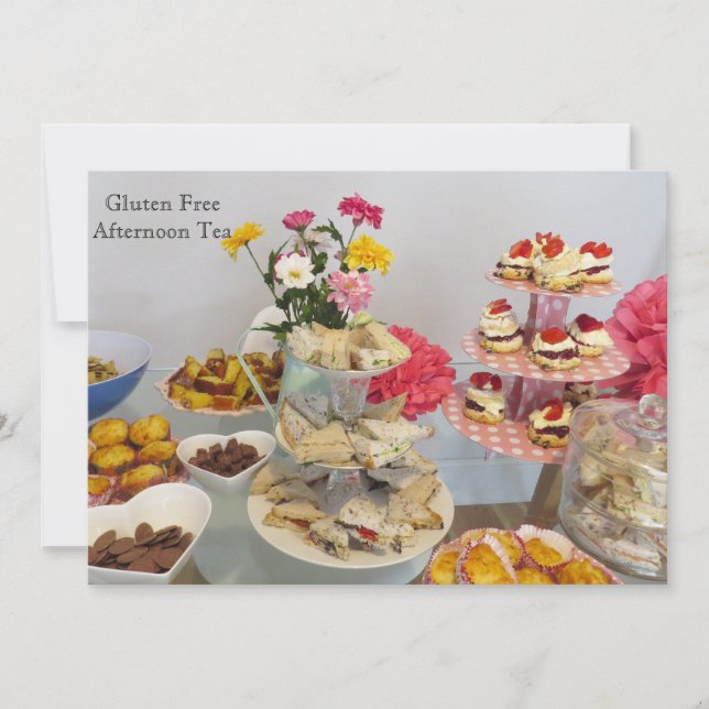 Convite de festas sem glúten (Frente)