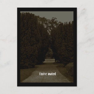 Convite de festas sinistro do Dia das Bruxas