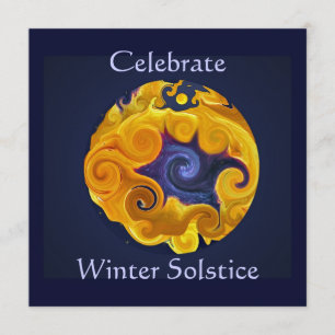 Convite de festas Solstício de inverno