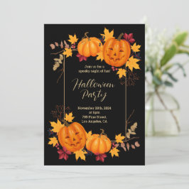 Convite de festas Spookeen Pumpkin