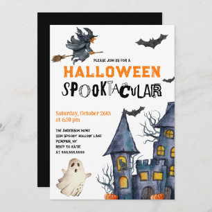 Convite de festas Spooktacular do Halloween