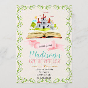 convite de festas Storybook