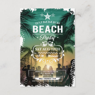Convite de festas Summer Beach