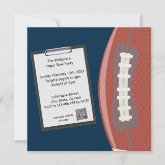 Convite de festas Superbowl