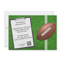 Convite de festas Superbowl