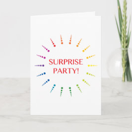 convite de festas surpresa