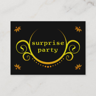 convite de festas surpresa elegante