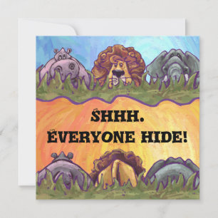 Convite de festas Surpresa Safari