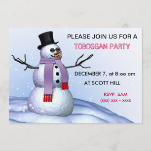 Convite de festas Toboggan