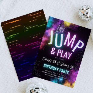 Convite de festas Trampoline Conjunto