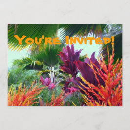 Convite de festas tropical