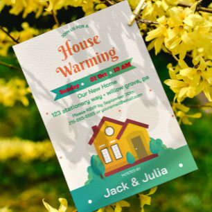 Convite de festas Verde Moderno para o Ensino da C