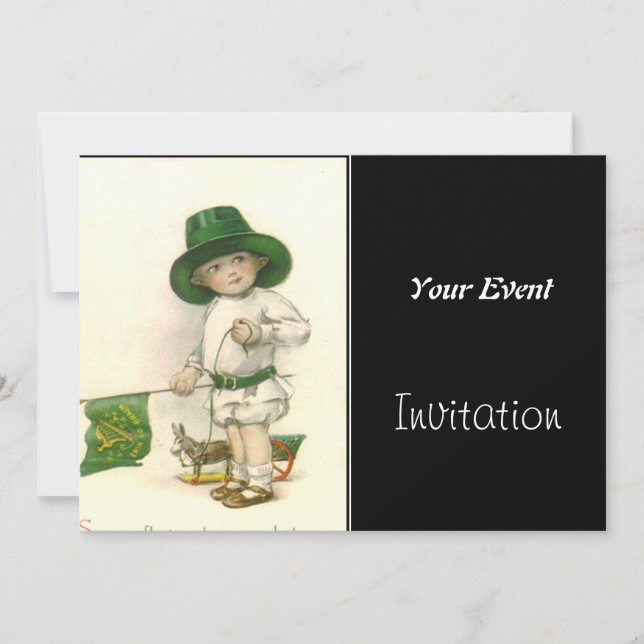 Convite de festas Vintage (Frente)