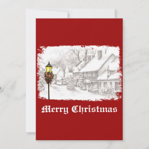 Convite de festas Vintage ChristmasTown