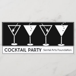 Convite de festas Vintage Cocktail