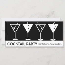 Convite de festas Vintage Cocktail