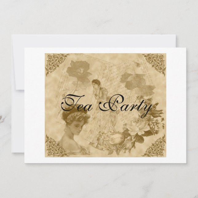 Convite de festas Vitoriano do Chá (Frente)