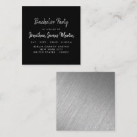 Convite de Ficheiro de Folha de Silver & Script de