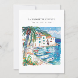 Convite de Fim de Semana Bachelorette Mediterrânic