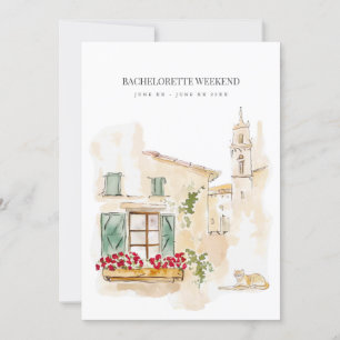 Convite de Fim de Semana da Aquarela da Toscana