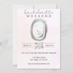 Convite de Fim de Semana de Despedida de Solteira 