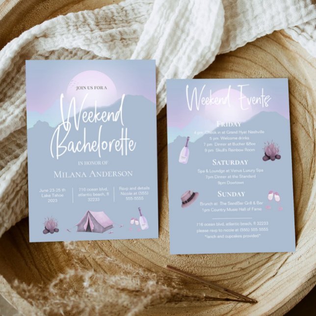 Convite de Fim de Semana de Festa de solteira de C (Criador carregado)