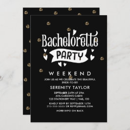 Convite de Fim de Semana do Glam Bachelorette Dour