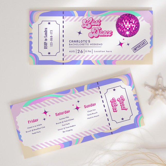 Convite de Fim de Semana do Último Dance Disco Bac (Criador carregado)