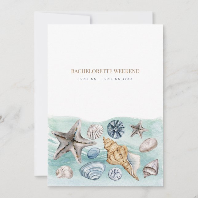 Convite de Fim de Semana para Despedida de Solteir (Frente)