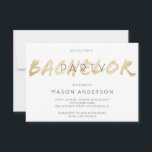 Convite de Fim de Semana para Festa de Solteiro em<br><div class="desc">Agarre os rapazes e faça as malas porque está na hora da FESTA DE SOLTEIRO! Este convite de festa de solteiro apresenta fontes modernas masculinas com detalhes fáceis de editar e seções de agenda. Desta forma, todos os rapazes sabem para onde ir - e quando! Veja toda a nossa coleção...</div>