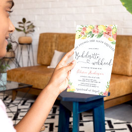 Convite de Fim de Semana para Limão de Aperto Prin