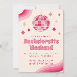 Convite de Fim de Semana Temático de Disco para De