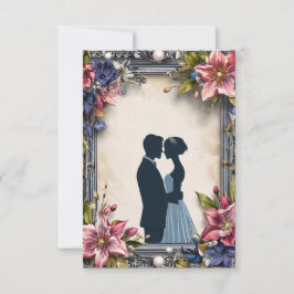 Convite de flor de casamento