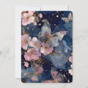 Convite de Flor de Cerejeira Rosa – Árvore Sakura