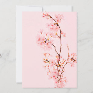Convite de flor de mármore rosa