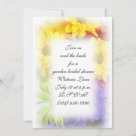 Convite de flor de verão 5x7 com envelopes