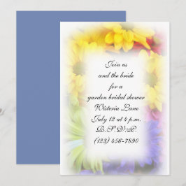 Convite de flor de verão 5x7 com envelopes