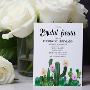 Convite de flores de Cactos Orçamento Bridal Fies