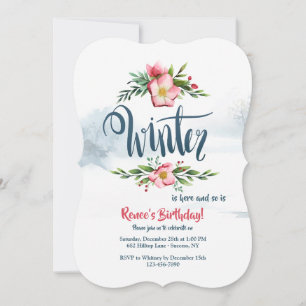 Convite de Flores de Inverno