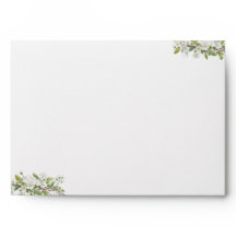 Convite de Flores e Folhagens para Casamento