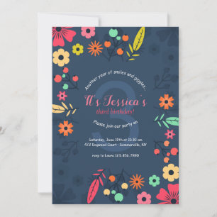 Convite de Flores Spunky