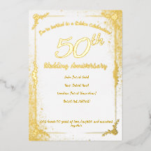 Convite de Folha de 50º Aniversário